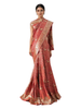 Royal Crimson Saree with All-over Zari Buttis