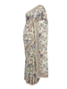 Off-White Floral Organic Cotton Saree with Sequin Border