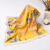 Square Scarf Yellow Orange Flowers