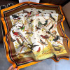 Square Scarf Cream Floral