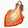 Finesse Orange Square Shawl