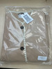 Hakoba Woolen Overcoat Luxury Long Sleeve Beige
