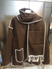 Hakoba Woolen Overcoat Luxury Long Sleeve Dark Brown