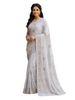 Powder Blue Designer Embroidered Saree