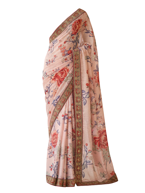 Rosewood Whisper Silk Saree