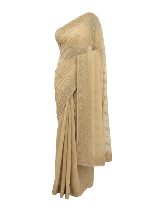 Premium Deep Wine Saree with Traditional Figurine Embroidery and Scalloped Border