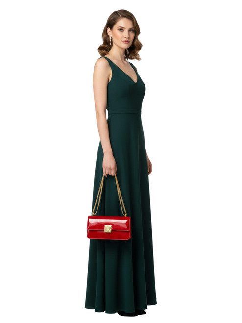 Glossy Red Soho Chain Bag