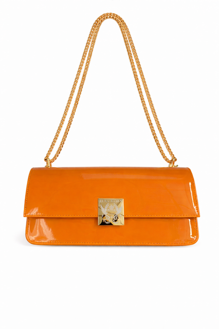 Glossy Turmeric Soho Chain Bag