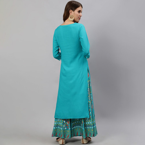 Embroidered Salwar Kameez Hakoba Sky Blue Casual Embroidered Salwar Kameez Hakoba Sky Blue Casual