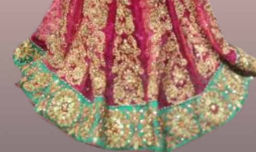 Royal Pink Designer Saree with Turquoise and Gold Embroidery Royal Pink Designer Saree with Turquoise and Gold Embroidery