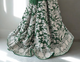 Majestic Bottle Green Saree with Exquisite White Embroidered Detailing