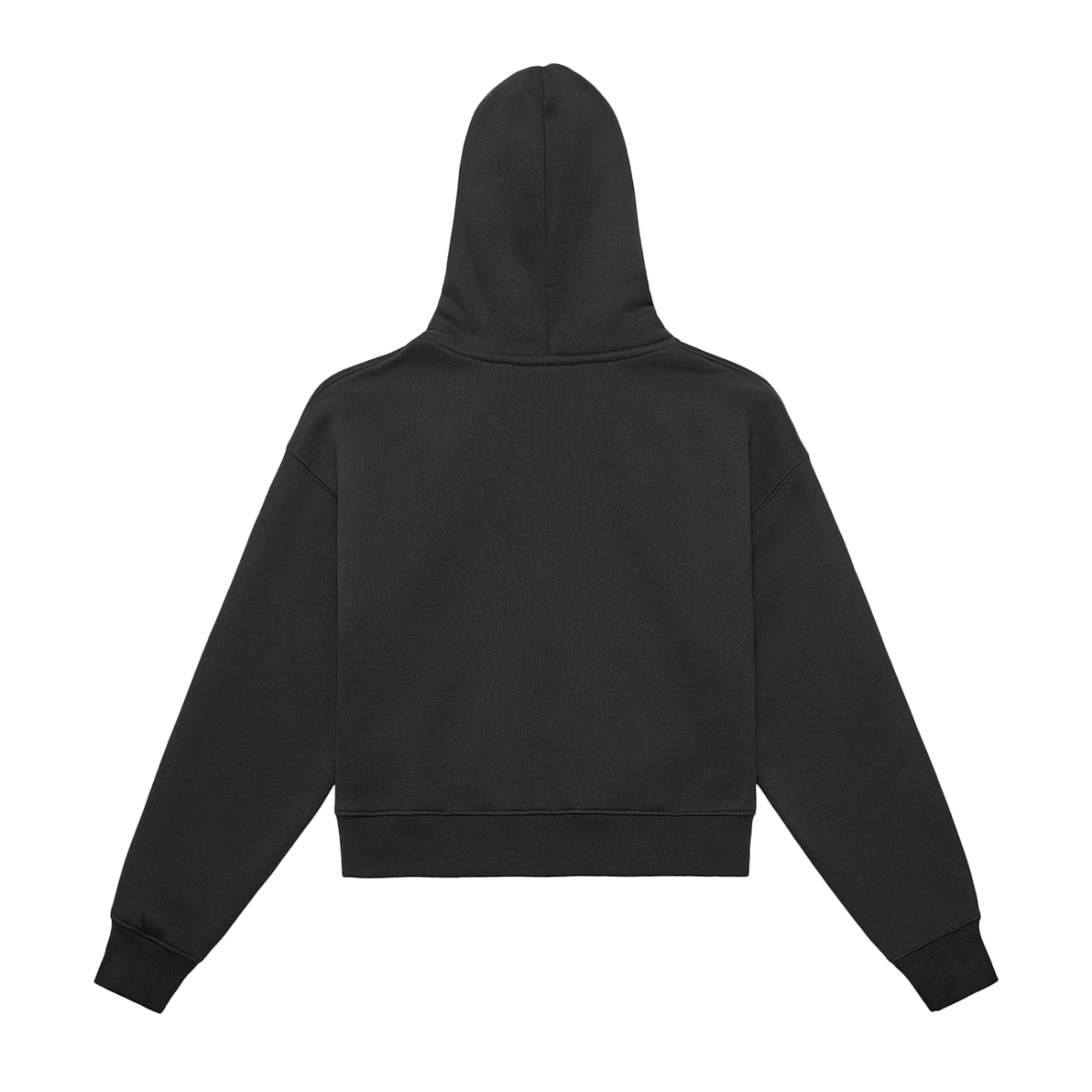 FUTILE (GREEN) - Fleeced Zip-Up Cropped Hoodie #260301PODUA1877