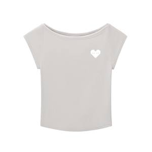 Heart - Women's Essential Wide Neck Baby T-shirt