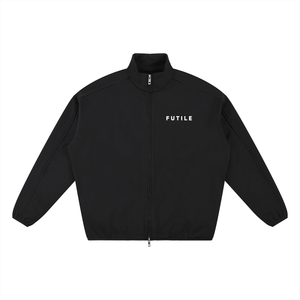 FUTILE (WHITE) - Essential Heavyweight Stand Collar Jacket #260111PODQX1857