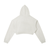 White Heart - Women's Cropped Zip-Up Hoodie #260107PODUA3018