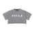 Big White FUTILE - Snow Washed Raw Edge Crop Top