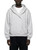 FUTILE (WHITE)  - Boxy Button Placket Hoodie #260111PODRB1880