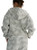 FUTILE (WHITE) - Dirty Washed Zip-Up Fleece Hoodie #260112PODTZ2600