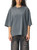 FUTILE (YELLOW) Snow Wash Raw-Hem Boxy T-shirt #260115PODPQ2399