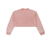 FUTILE (WHITE) - Snow Washed Raw Edge Cropped Sweatshirt #260115PODBE2897
