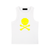 YELLOW Skull -  Snow Washed Tank Top #260220PODAC2536