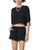 FUTILE (ORANGE) - Snow Washed Raw Edge Crop Top #260223PODAA1198
