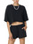 FUTILE (ORANGE) - Snow Washed Raw Edge Crop Top #260223PODAA1198