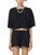 FUTILE (YELLOW) - Snow Washed Raw Edge Crop Top #260223PODAA1210