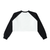 FUTILE (BLACK) - Raw-Hem Color-Block Raglan Crop Sweatshirt #260223PODBE1363