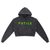 FUTILE (GREEN) - Snow Washed Cropped Hoodie #260301PODBD1258