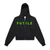 FUTILE (GREEN) - Fleeced Zip-Up Cropped Hoodie #260301PODUA1877