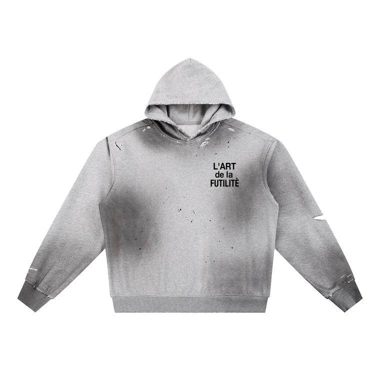 L'Art de la Futilite - Sun Fade Frayed Fleece Hoodie