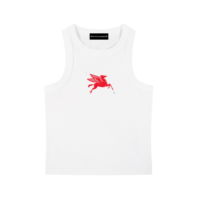 Horse Tank - Snow Washed Tank Top #260220PODAC2559