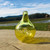 Yellow Colored Rain Drop inspired hand made glass pipe