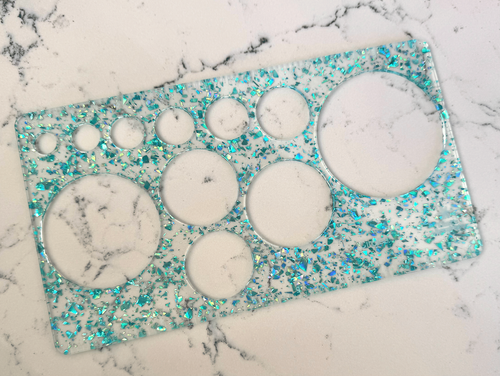 Shiny Disco Ball Circles Ruler