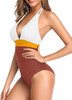 Women One Piece Swimsuit Tummy Control Halter Bathing Suit