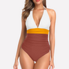 Women One Piece Swimsuit Tummy Control Halter Bathing Suit