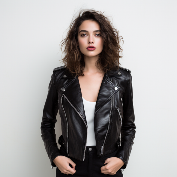 Leather Classic Asymmetrical Motorcycle Jacket
