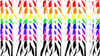 Arrow Wraps-Dual Color Faux Tiger Stripes