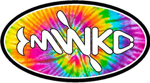 Decal-MWKC oval tie dye 6"