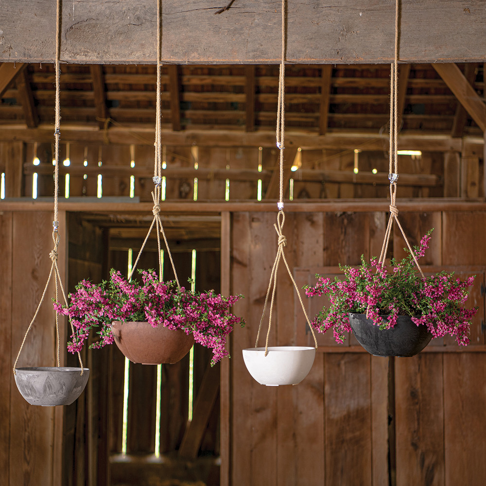 Hanging Bowl Planters | Self-Watering Planters | Artstone