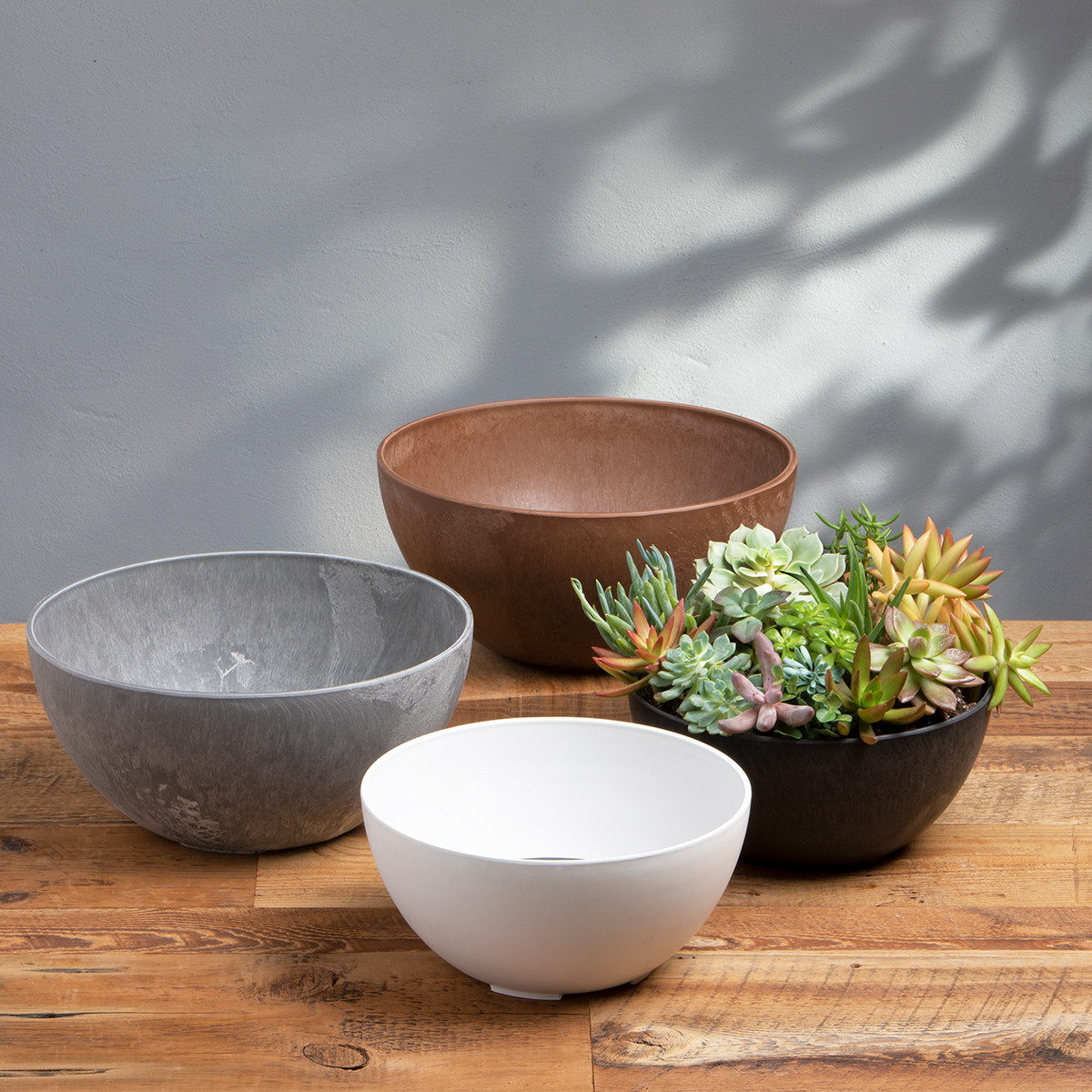 Bowl Planters | Self-Watering Planters | Artstone