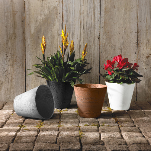 Cache-pot orchidée marron - Pots en plastique - Artiplantes