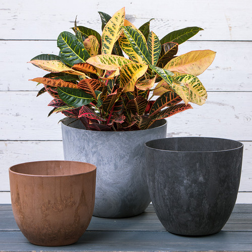 Fiji Round Planters, Set of Three