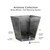 Wall planter cutaway to show self-watering