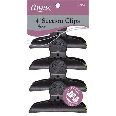 4" Round Handle Section Clips with Silicone Teeth 4pcs 4" Round Handle Section Clips with Silicone Teeth 4pcs