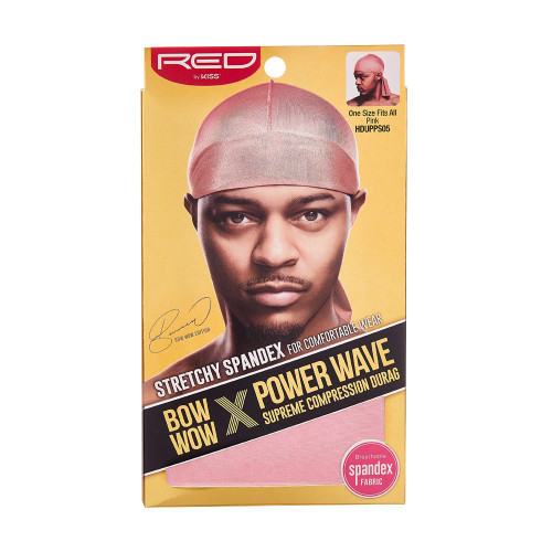 KISS COLORS & CARE Power Wave Velvet Durag, Burgundy 