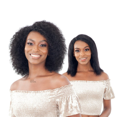 NAKED Nature Wet & Wavy 100% Human Hair Lace Front Wig Glow Deep
