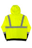 Buffalo Outdoors® Class 2 Hi Vis Reflective Safety Hoodie - Back