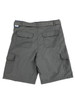 Men's Ripstop Cargo Shorts- Charcoal - Back